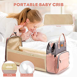 Pañalera multifuncional, con cambiador y correas para cochecito