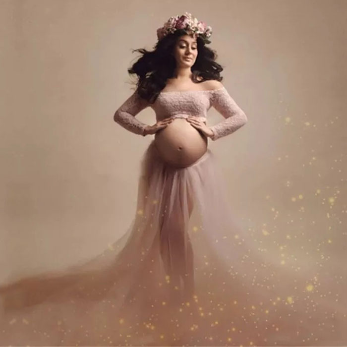 Vestido de Maternidad Pink Rose