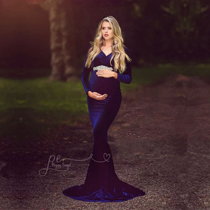 Vestido de Maternidad Winter Velvet