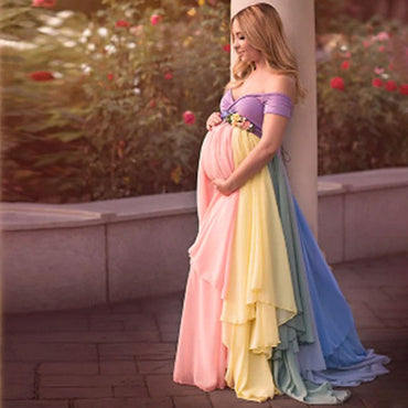 Vestido de Maternidad Pastel