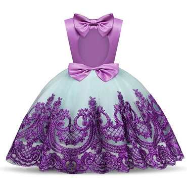 Vestido de fiesta con doble lazo