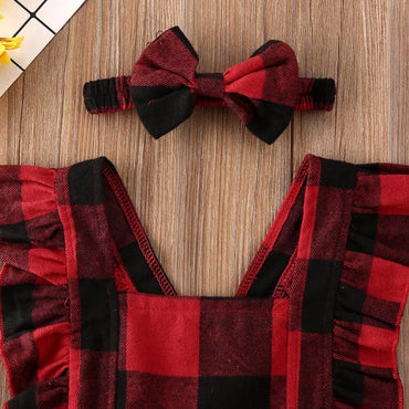 Baby romper de cuadros