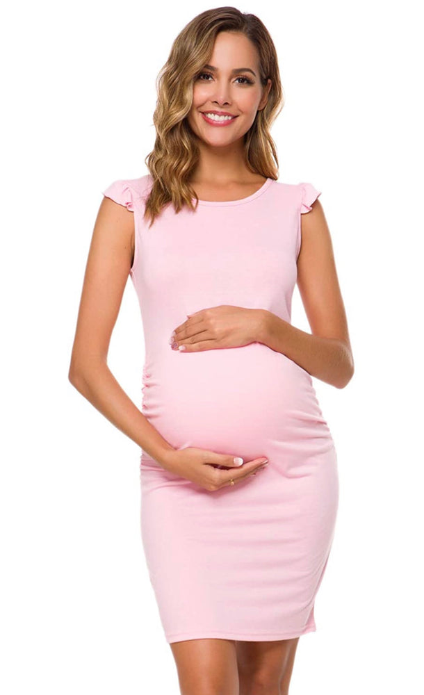 Vestido de maternidad c/vuelos
