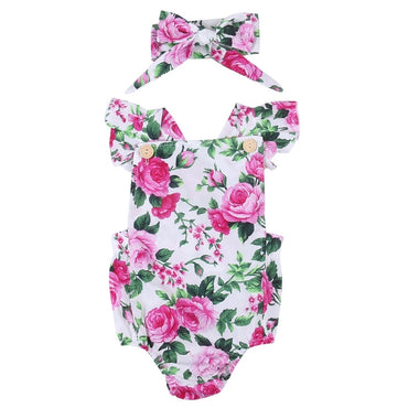Romper Blaco floreado