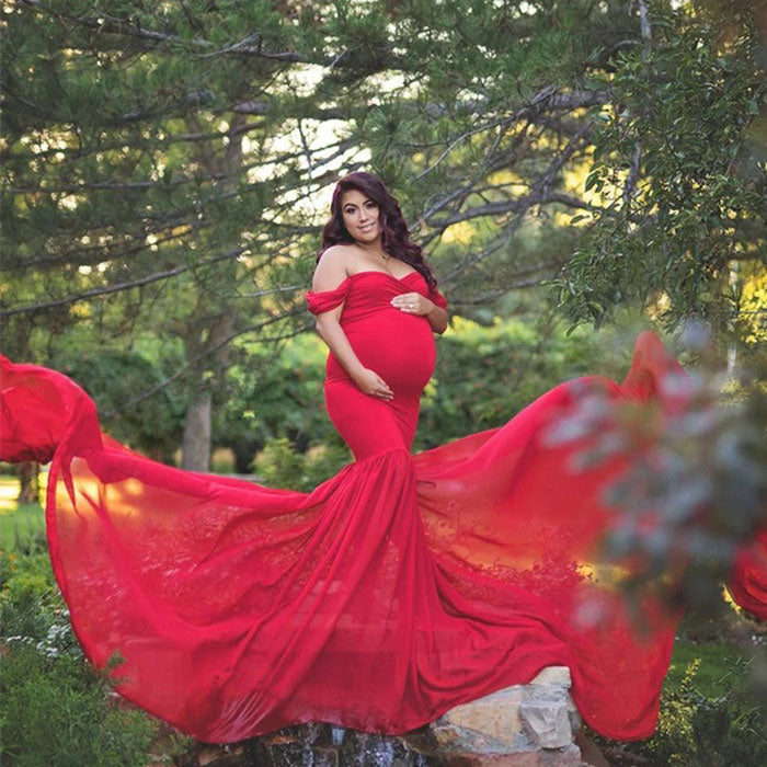 Vestido de Maternidad Fly red