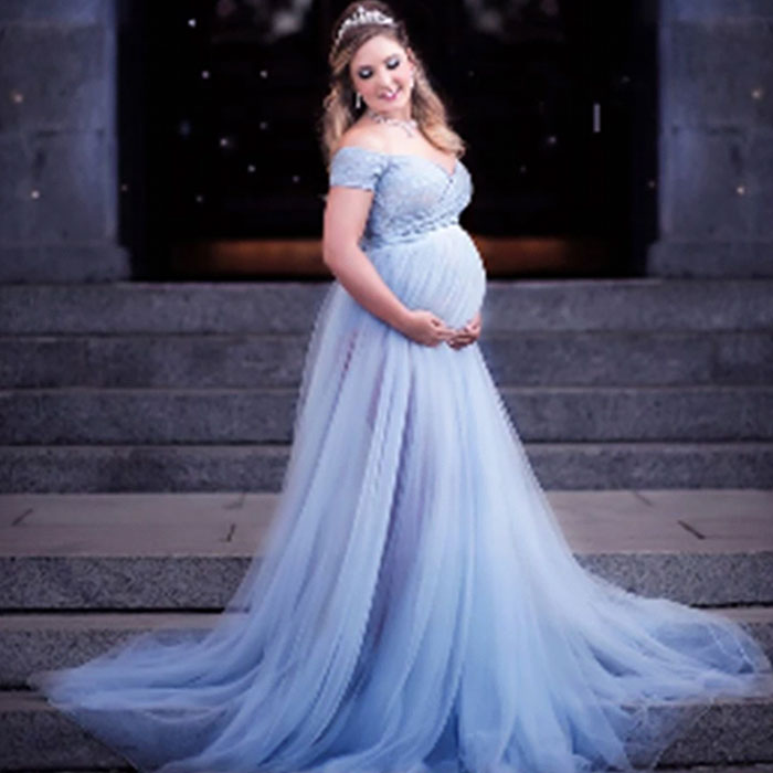 Vestido de Maternidad Cinderella Blue