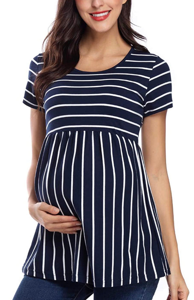 Blusa de maternidad c/mangas cortas