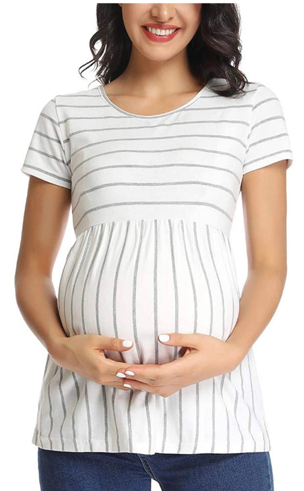Blusa de maternidad c/mangas cortas