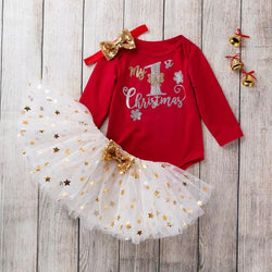 Conjunto mi primera navidad con tutu