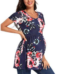 Blusa de maternidad c/mangas cortas